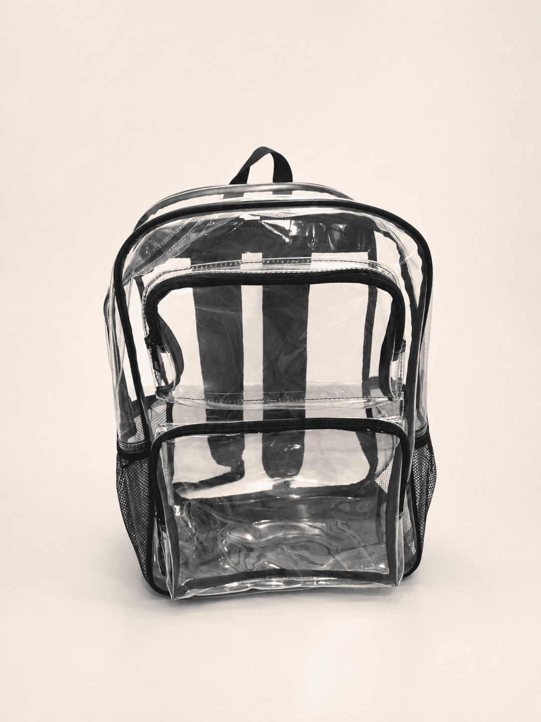 FAYFAY clear PVC backpack — front view